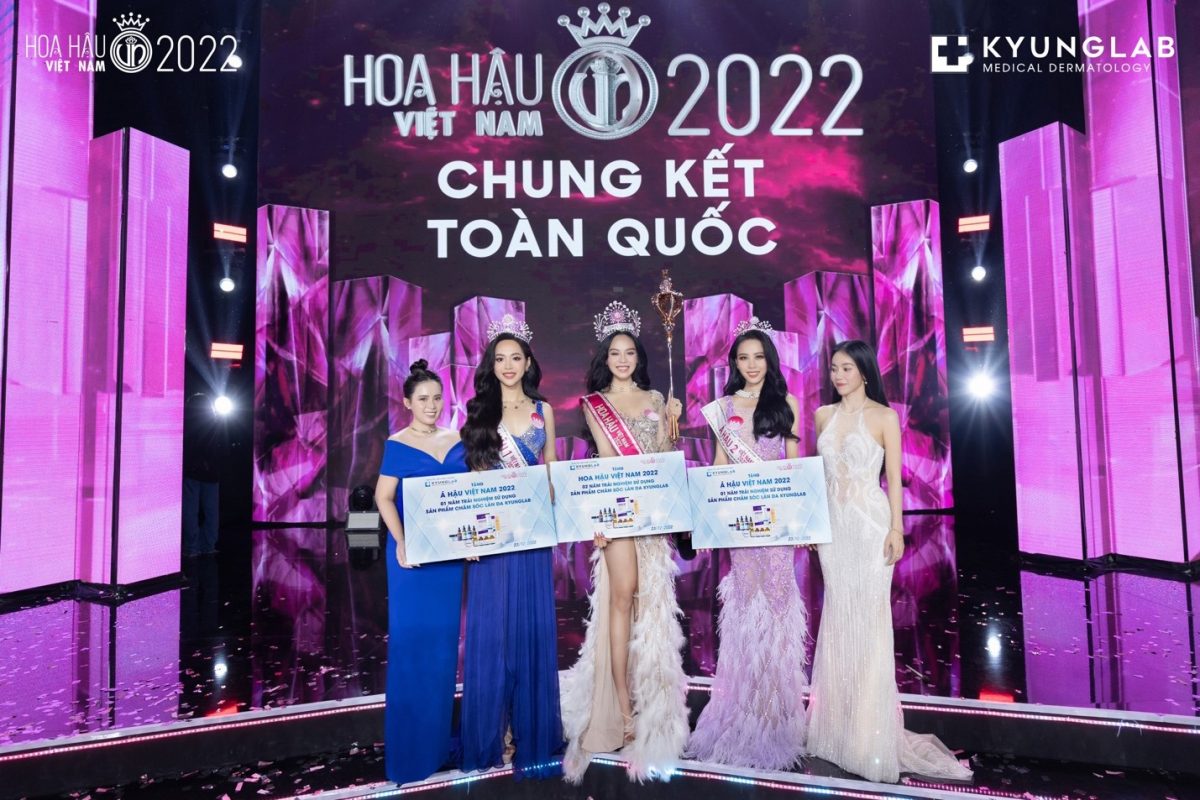 Thương hiệu KyungLab đồng hành cùng Top 3 HHVN 2022 trong thời gian đương nhiệm